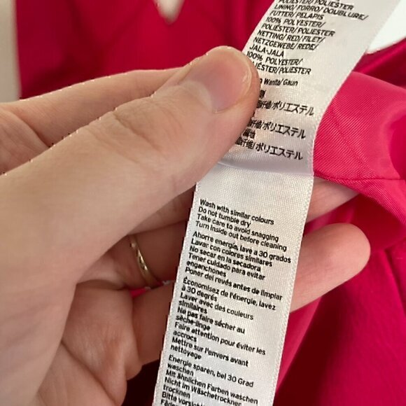 TOPSHOP Front Cross Minidress Magenta Pink Strappy Party Mini Fit & Flare Dress - Picture 8 of 14